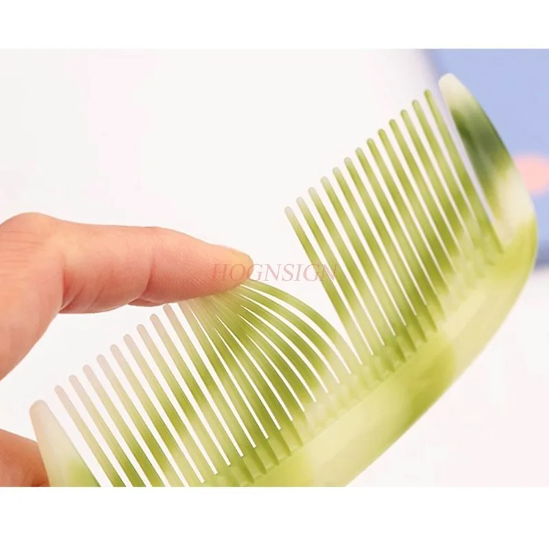 

Comb Green Plastic Thickening Medium Tooth Thick Hair Household Bathroom Durable Anti Static Hairbrush Hairdressing Supplies