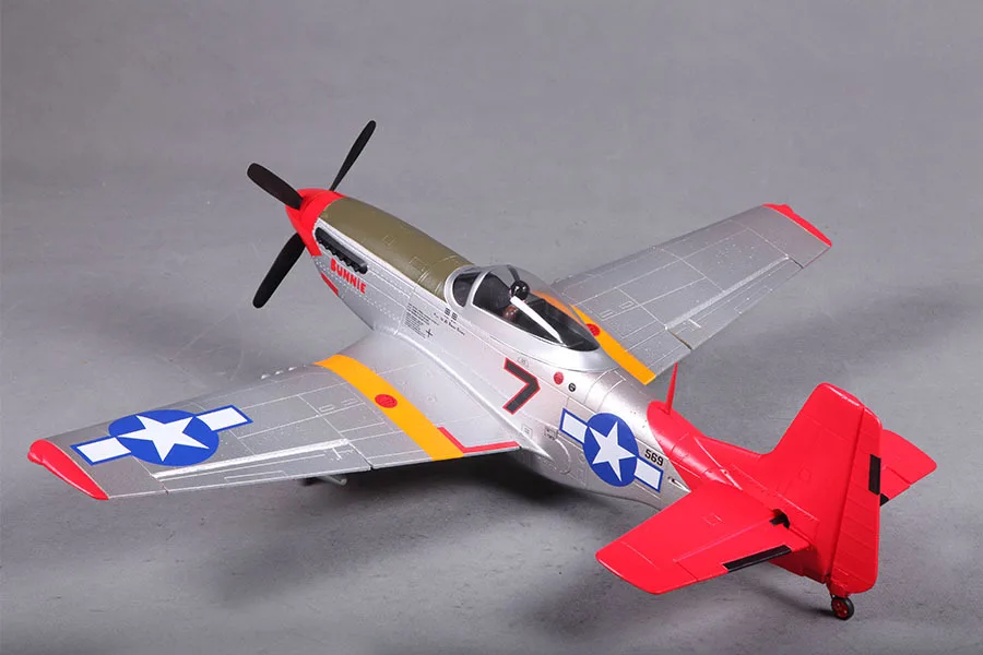 FMS 800 мм/Mini Warbird P51/P-51 D Mustang V2 красный хвост PNP Duralble EPO весы радиоуправляемая модель