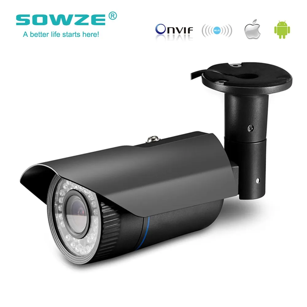 Sowze 4x Моторизованный объектив 2.8 мм-12 мм H.265 IP Камера 1/4 ''ov4689 1mp IP66 пуля CCTV