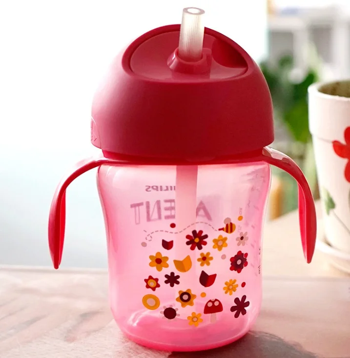 AVENT соломенная чашка Питьевая чашка 9-12 oz/260 ml-340 ml 12m+/18 m - Цвет: 12m
