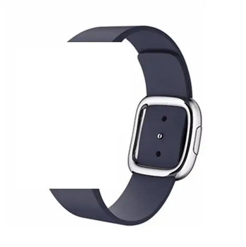 Кожаный современный ремешок с пряжкой для Apple Watch band 4 42 мм/38 мм iwatch band 3 44 мм/40 мм correa браслет аксессуары для часов