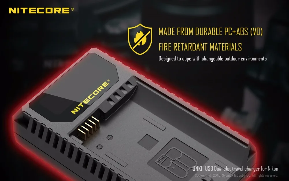 Nitecore путешествия Камера Зарядное устройство USN1 для sony NP-FW50.UNK1 для Nikon EN-EL14 EN-EL14a EN-EL15. UCN1 для Canon EOS LP-E6