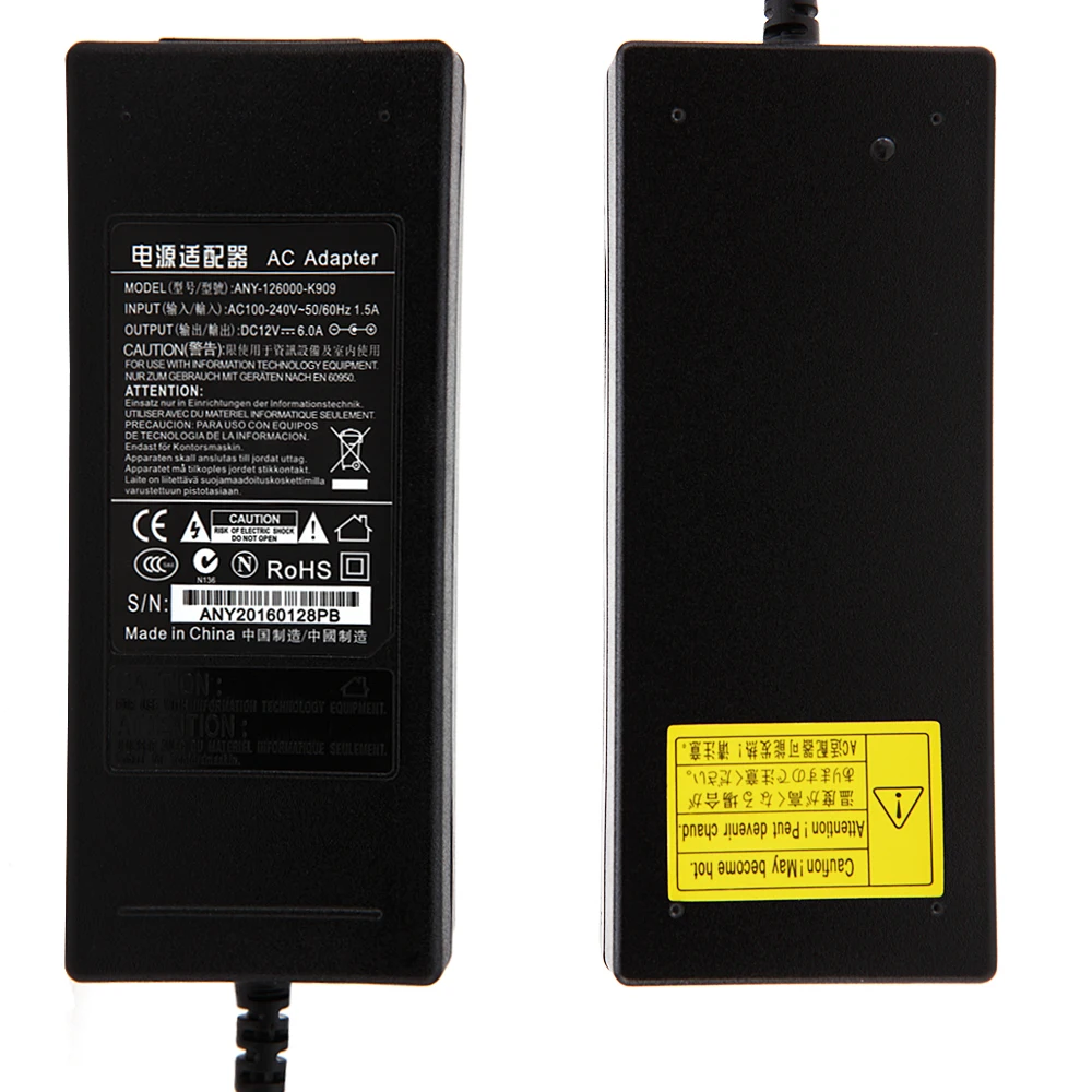 For Haier ac dc adapter 12v 6a lcd monitor power supply box js-12060-3k 12v6a 4 needle pin DC connector5.5*2.5 |
