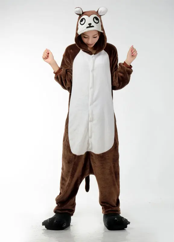 Мужские женские обезьянки взрослые животные комбинезоны Onsie пижамы C358 S/M/L/XL|onsies