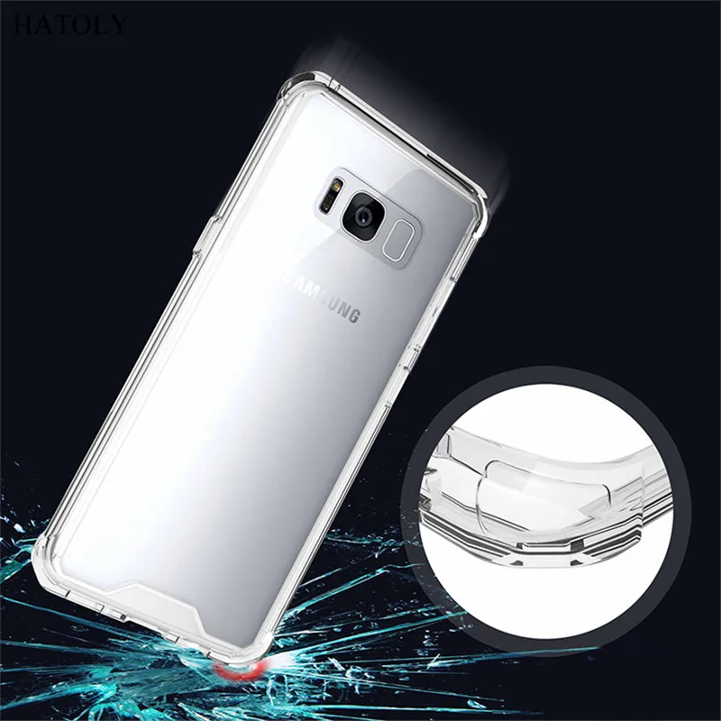 For Cover Samsung Galaxy S8 Case Silicone Transparent Armor Hard for Bag G9500 &lt |