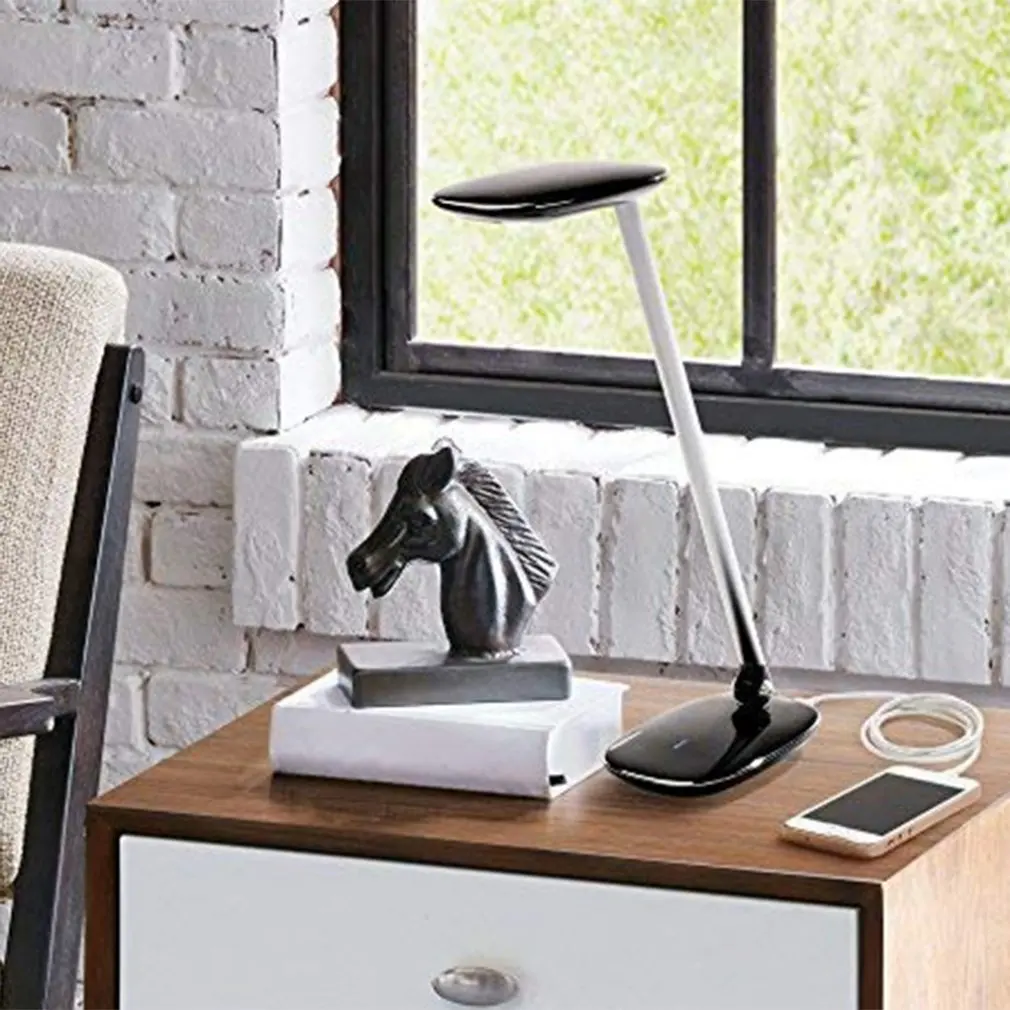 Pebble Dimmable настольная лампа с зарядка через usb порты и разъёмы минималистский