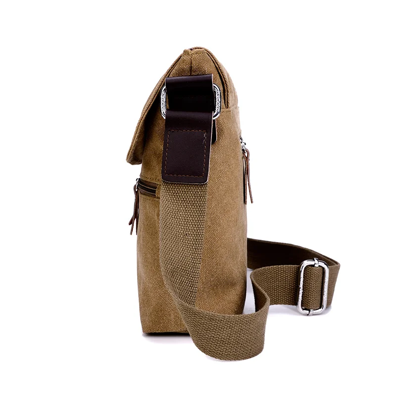 Сумка на плечо Мужская парусиновая многофункциональная диагональная посылка