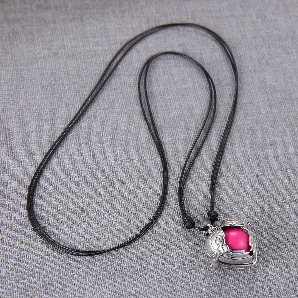 Мексиканский Ангел звонящий колокольчик с подвеской шариком ожерелье для женщин