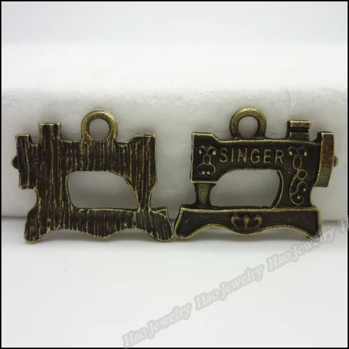 80 шт винтажные Подвески швейная машина Кулон Античный бронзового цвета из