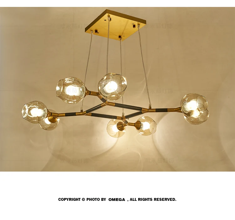 Скандинавский современный персональный шар-пузырь люстра для гостиной столовой