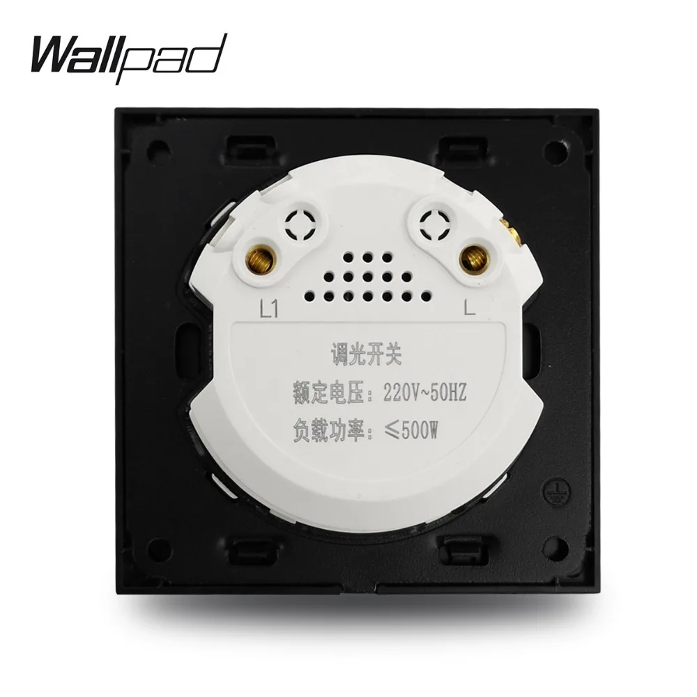 Wallpad L6 атласный черный металлический 1 комплект настенный диммер контроллер