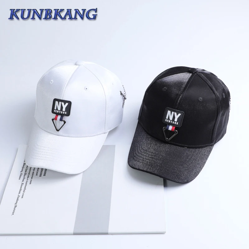 Новинка 2017 Брендовые мужские и женские шапки бейсбольная Кепка Gorras NY черная
