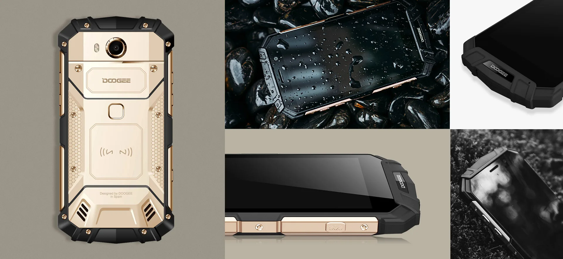 IP68 Водонепроницаемый DOOGEE S60 Lite беспроводной заряд 5580 мАч 12V2A Быстрая зарядка 5,2 ''FHD MT6750T Восьмиядерный 4 ГБ 32 ГБ смартфон