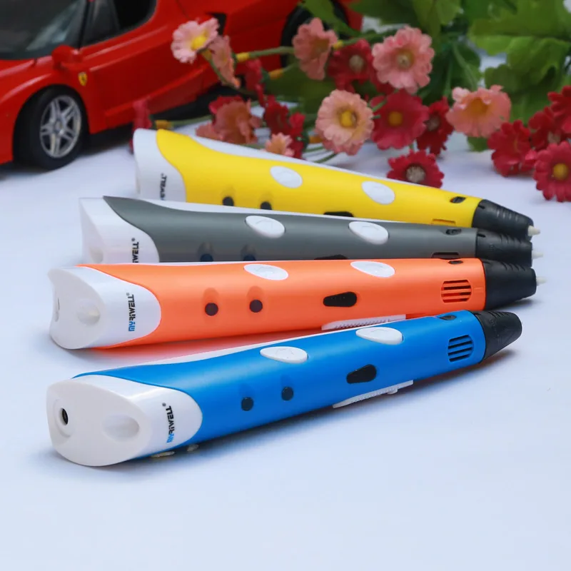Myriwell 3 d ручка 3d ручки+ 10*5 м abs накаливания pla 1,75 мм 3d модели Smart 3d печать Ручка лучший подарок для детей pen-3d печати ручка