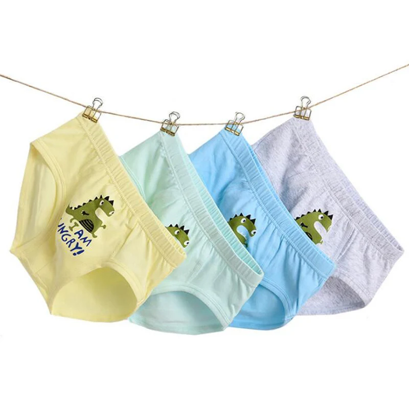 12 шт./лот детское нижнее белье из 100% хлопка трусы для мальчиков одежда детская 2019|