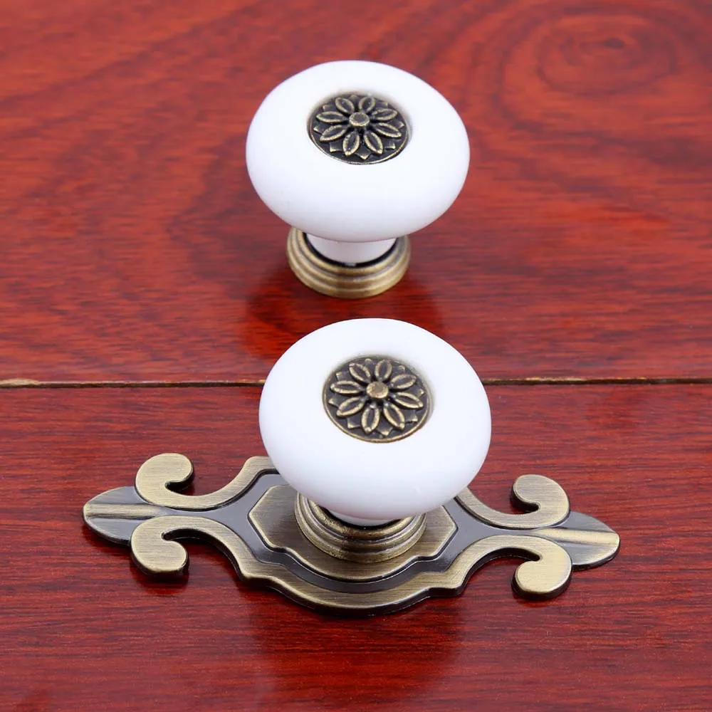 Бронзовая ручка 74 мм с задней панелью дверные ручки для кухонного шкафа из