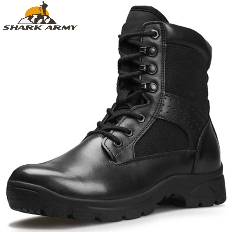 2019 Fashion Army Boots Men Military Tactical Combat Waterproof Summer/Winter Desert Black Special Force Shoes | Спорт и развлечения