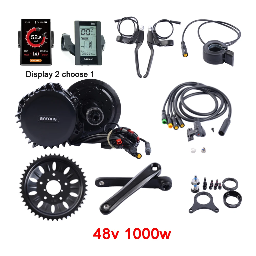 36 V 250 W/350 W/500 W 48 V 500 W/750 W/1000 W электрический велосипед/велосипед набор преобразования для электрического велосипеда Bafang BBS01 BBS02 BBS03/BBSHD среднемоторный привод