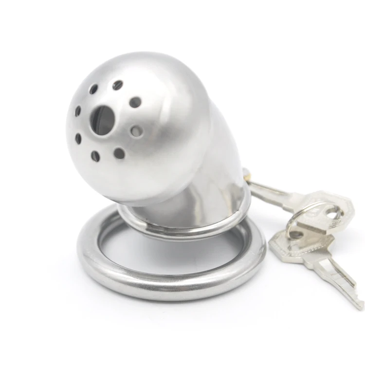 Happygo нержавеющая сталь Stealth Lock мужское устройство целомудрия клетка на член замок