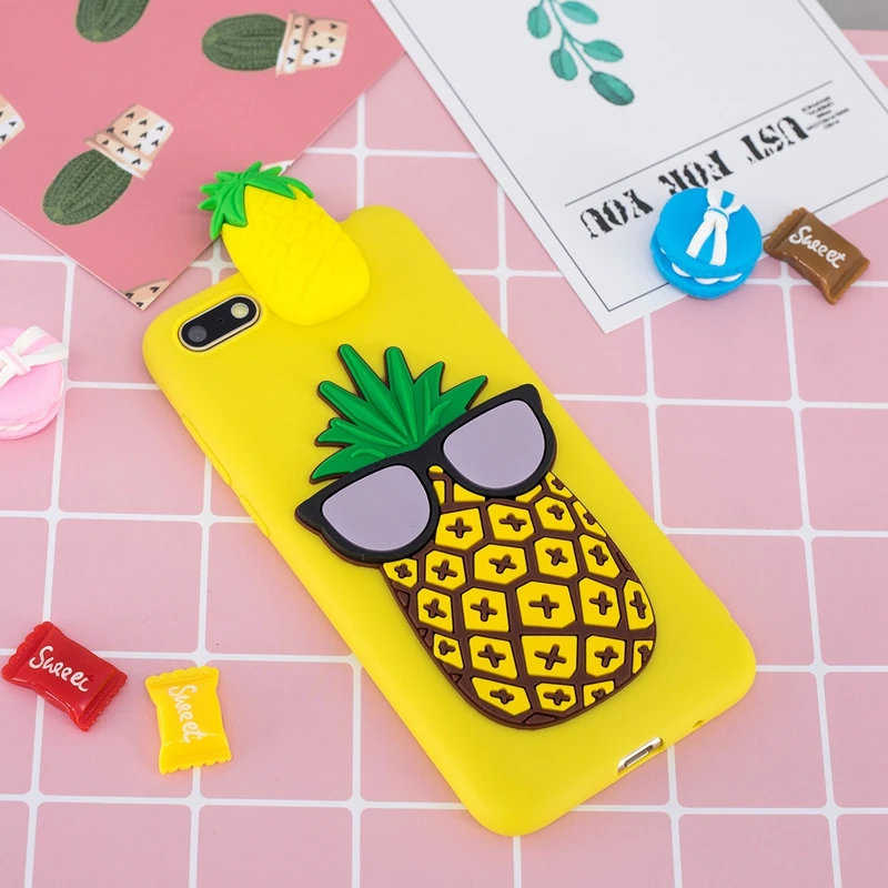3D Cartoon Case For Honor 7S 7A 5.45&quot Unicorn Toys Silicone Back Cover Huawei Y5 Prime 2018 | Мобильные телефоны и