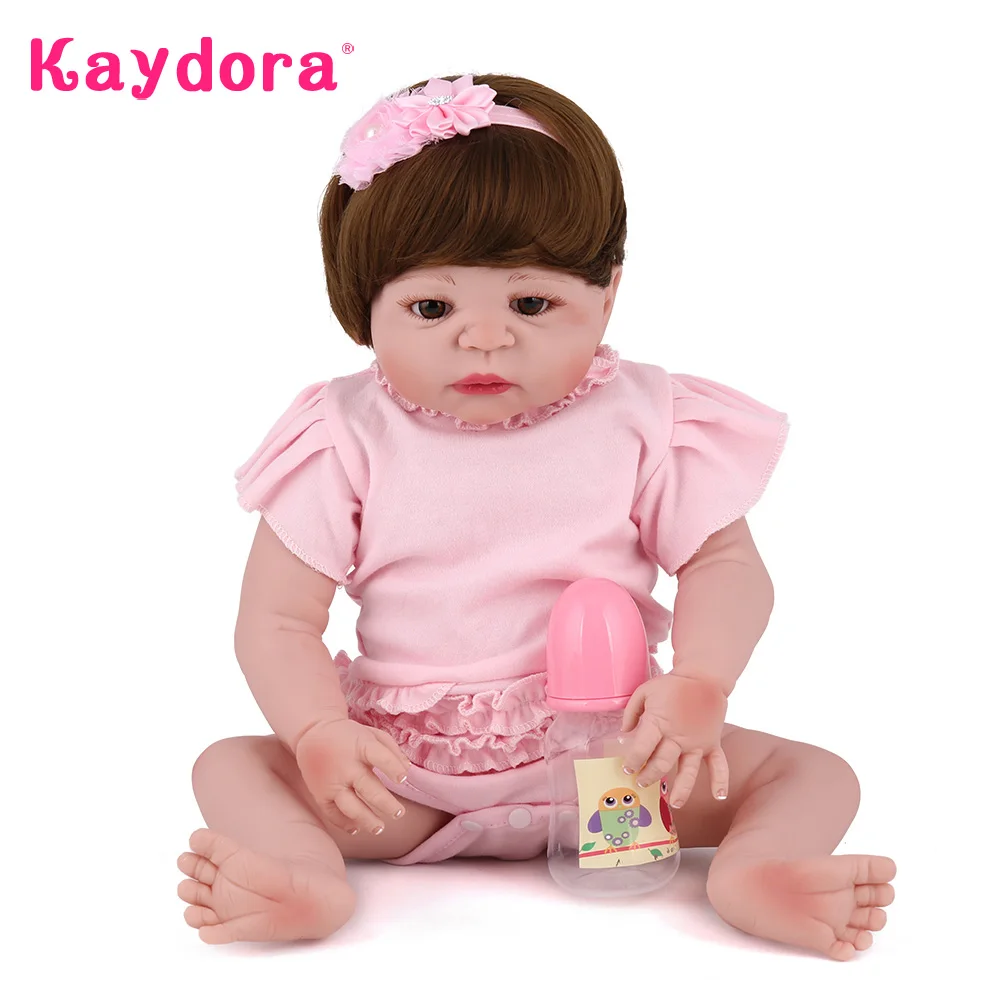 Kaydora 55 см силиконовая кукла для новорожденных 22 дюйма ручная работа Реалистичная Boneca lol подарки на день