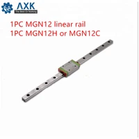 3d printer linear guide 12mm 405mm 410mm 420mm 390mm mgn12h rail set mgn12 cnc 1pc motion guideway bearing steel cutter or