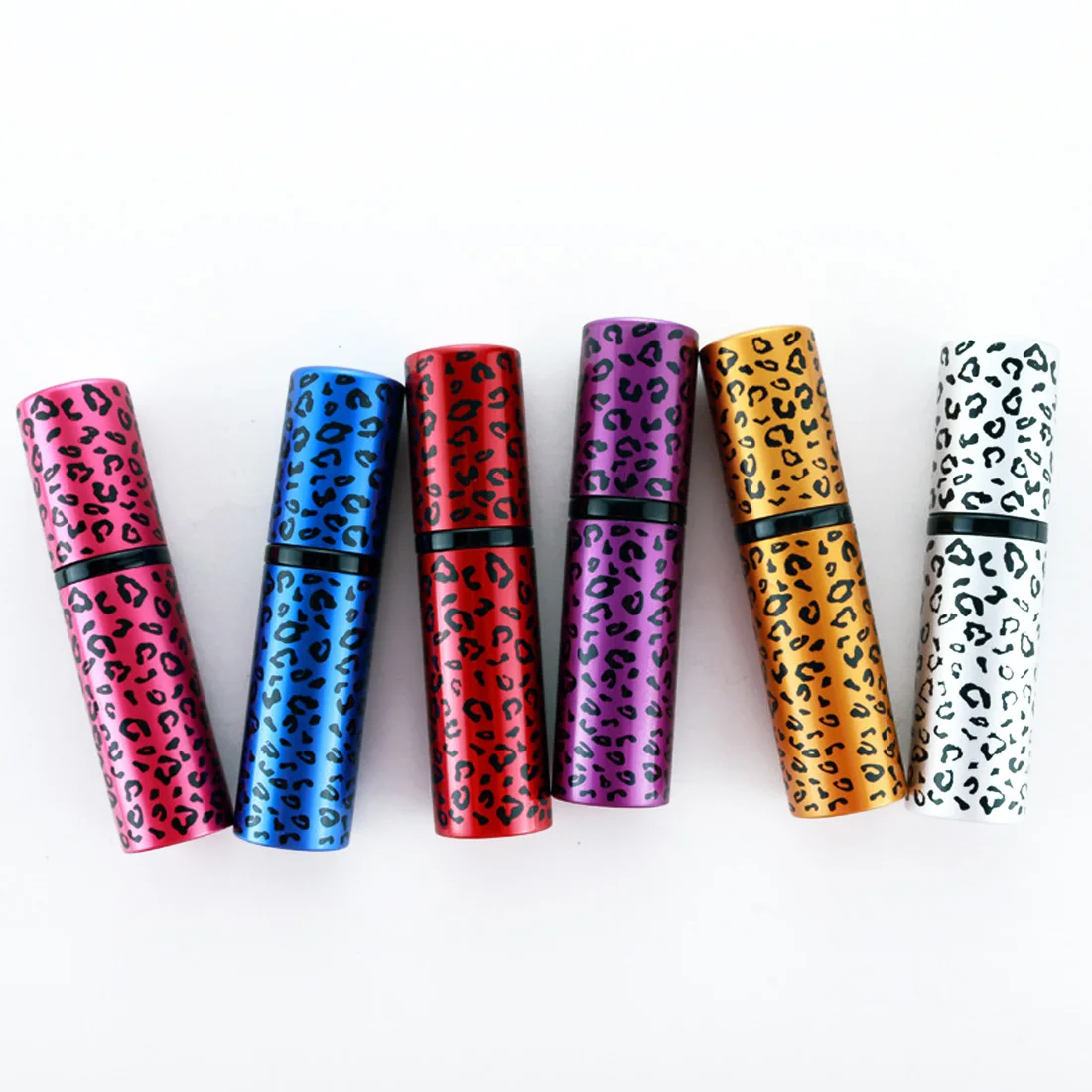 Anodized aluminum shell spray bottle perfume sub-bottle 10ml lip-print glass mini pressed empty | Красота и здоровье