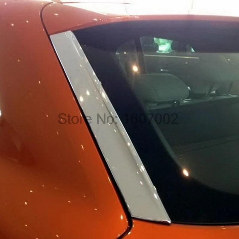Для Audi Q3 2012 2013 2014 ABS хром заднее окно боковой спойлер крышка отделка автомобильные