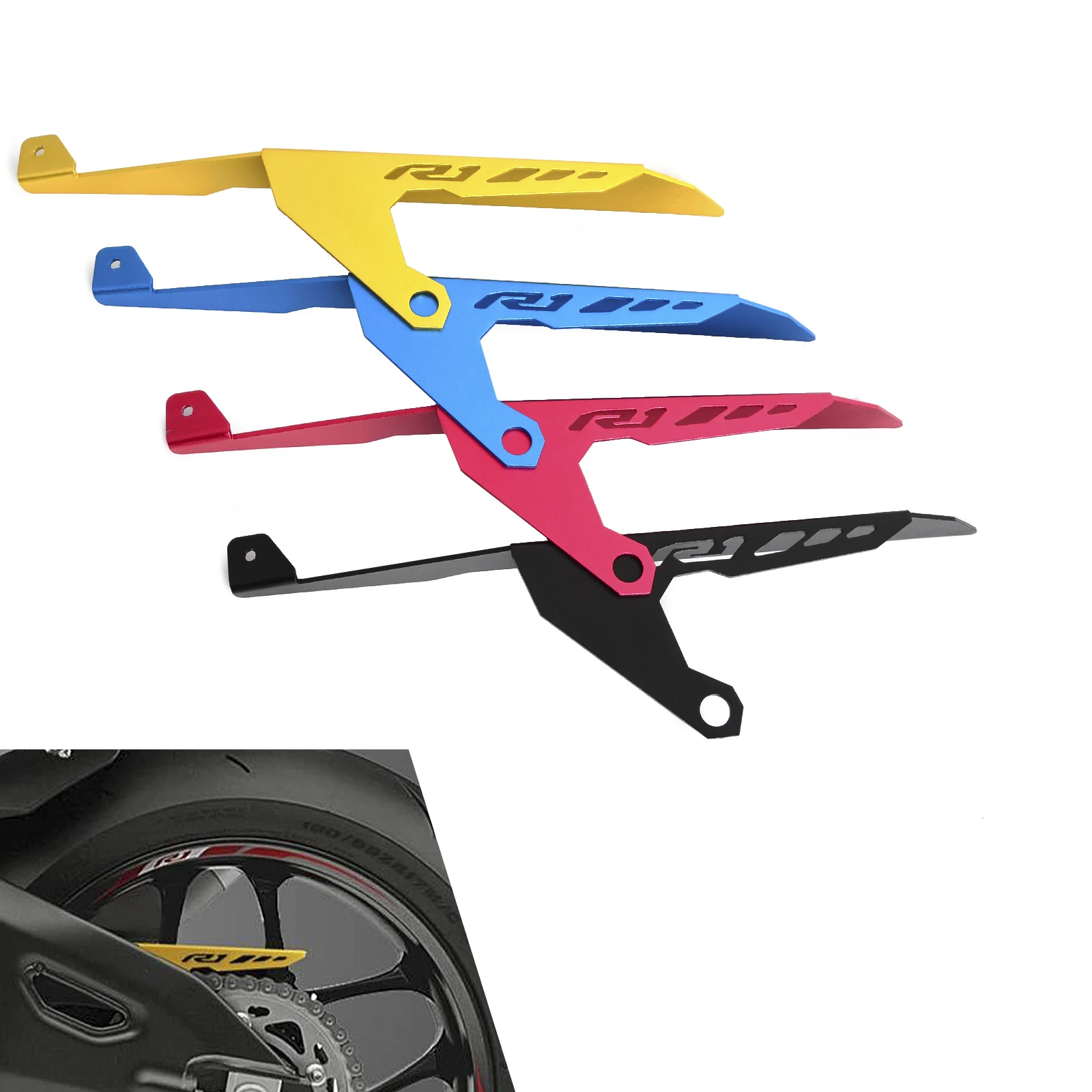 Защита цепи грязезащитная Крышка для Yamaha YZF R1 R1M R1S YZFR1 2015 2016 2017 2021 Защитная панель