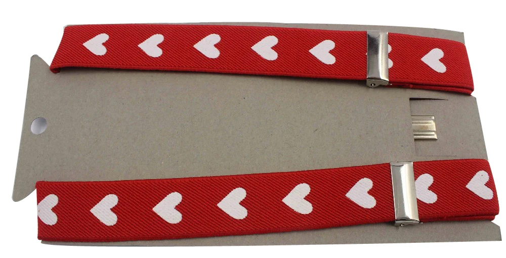 Бесплатная доставка новинка 2019 модные эластичные подтяжки на клипсе с принтом