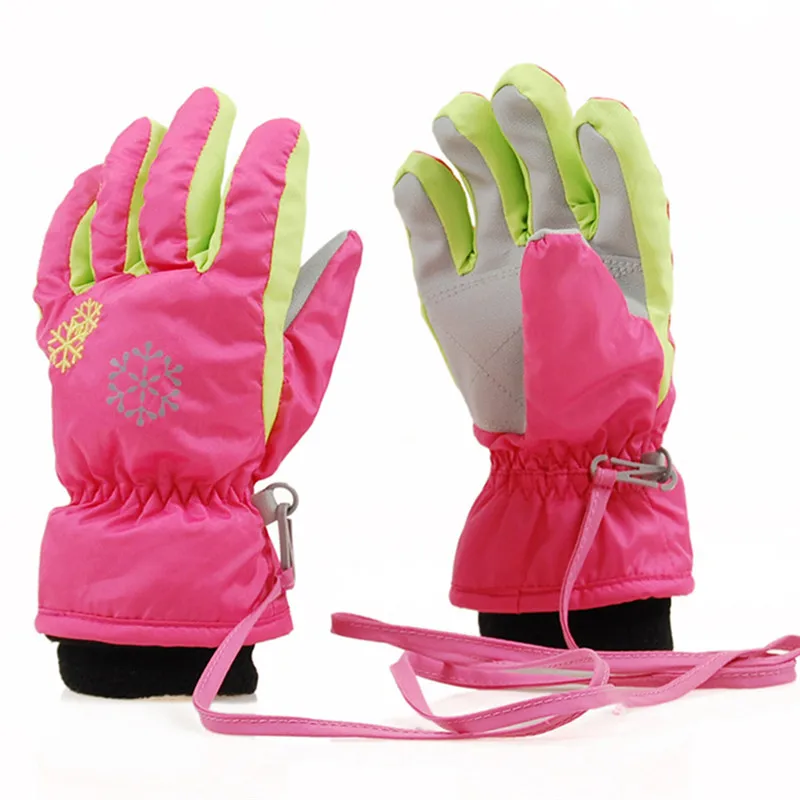 Kids Skiing Winter Snow Gloves Keep Warm Waterproof Children Ski Windproof Thickening For Girls And Boys | Спорт и развлечения