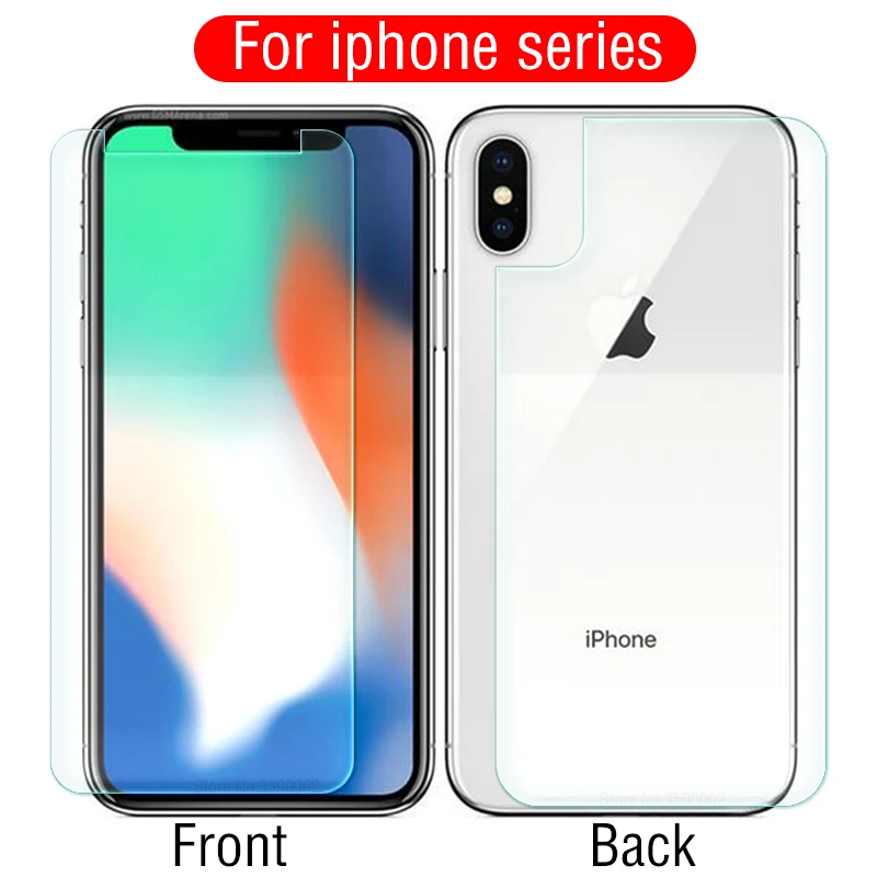 Защитное стекло для iphone X XS Max XR 10 закаленное 4 5 6 7 8 plus пленка|Защитные стёкла и