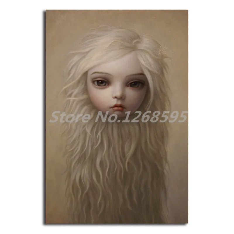 Настенный художественный плакат и печать Mark Ryden Fur Girl Картина на холсте