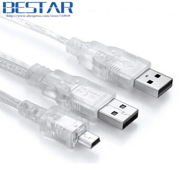 2 в 1 USB 3. 0 Type A папа с источником питания на Mini 5P 5 контактный кабель Y разветвитель