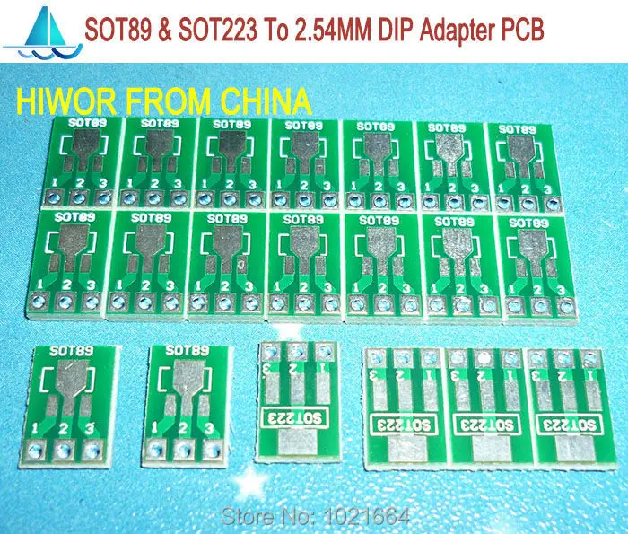 50 шт./лот SOT89 & SOT223 до 2 54 мм DIP3 SMD адаптер DIP PCB Pinboard конвертер 