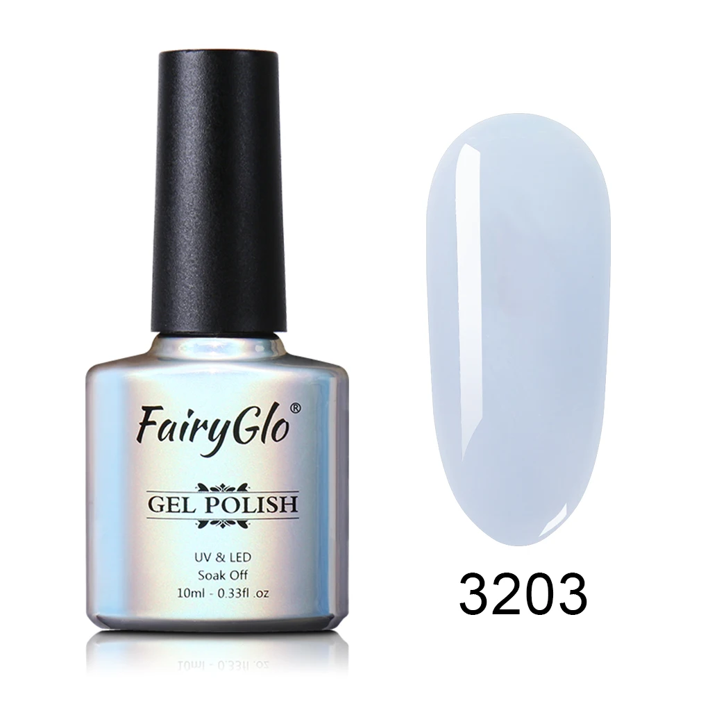 3203 FairyGlo 10 мл телесный Желейный Гель-лак для ногтей прозрачный гель для защиты от УФ лучей Полупостоянный лак для ногтей - Цвет: 3203