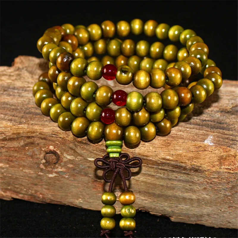 Pulseras 108 Beads 6mm Natural Sandalwood Buddhist Buddha Wood Prayer Bead Mala Unisex Men Bracelets &amp Bangles Jewelry Bijoux | Украшения