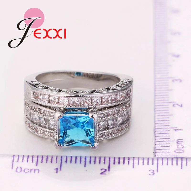 Женское Обручальное кольцо из серебра 925 пробы с фианитами | Украшения и