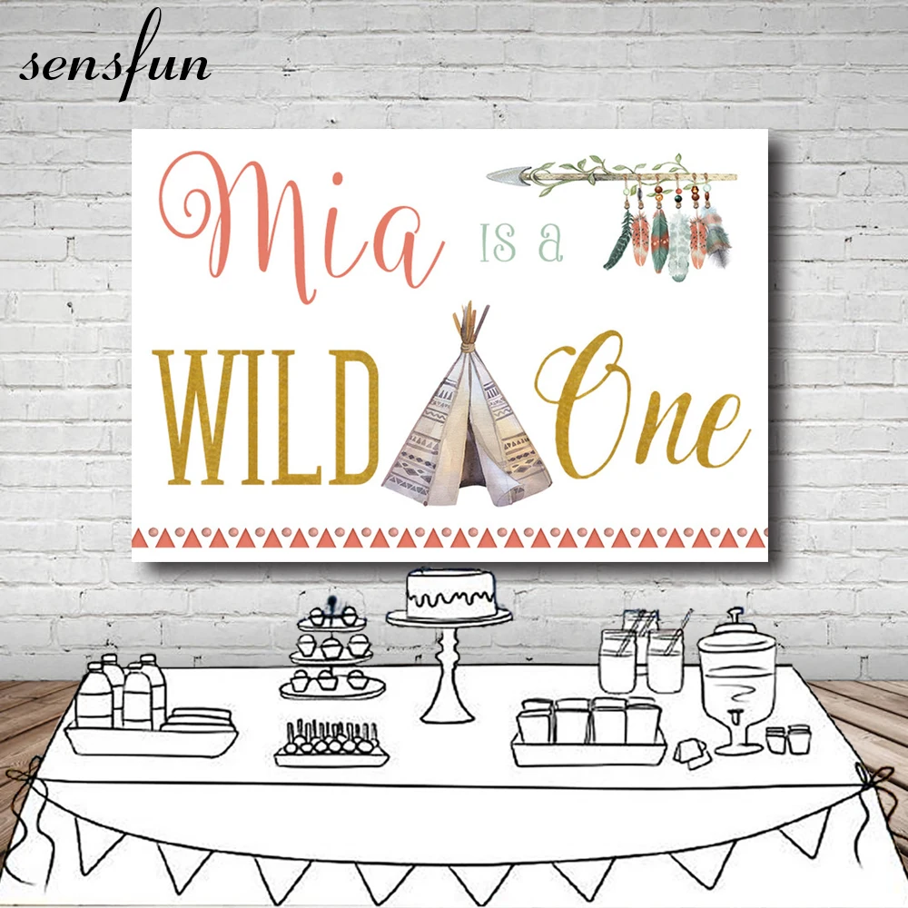 Декорации для фотосъемки Sensfun Wild One Виниловый фон студийной с изображением