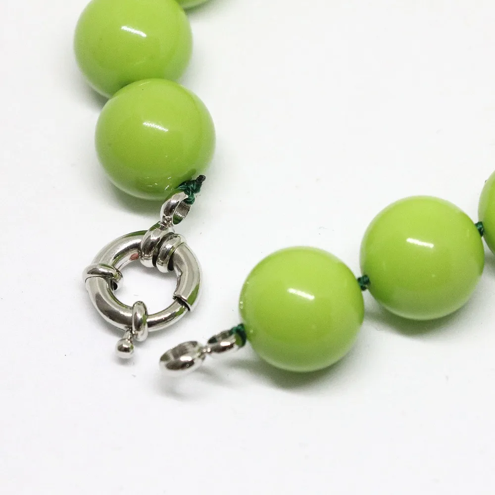 Высококачественные зеленые стеклянные круглые бусины с выпечкой 8 10 12 мм