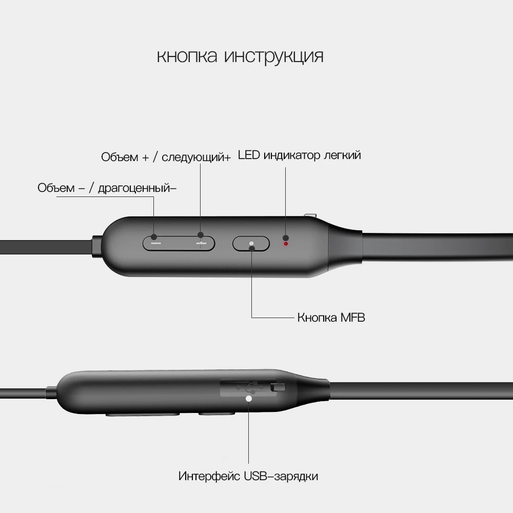 Bluetooth наушники DACOM L06 с встроенным микрофоном и шейным ободом|Наушники гарнитуры| |