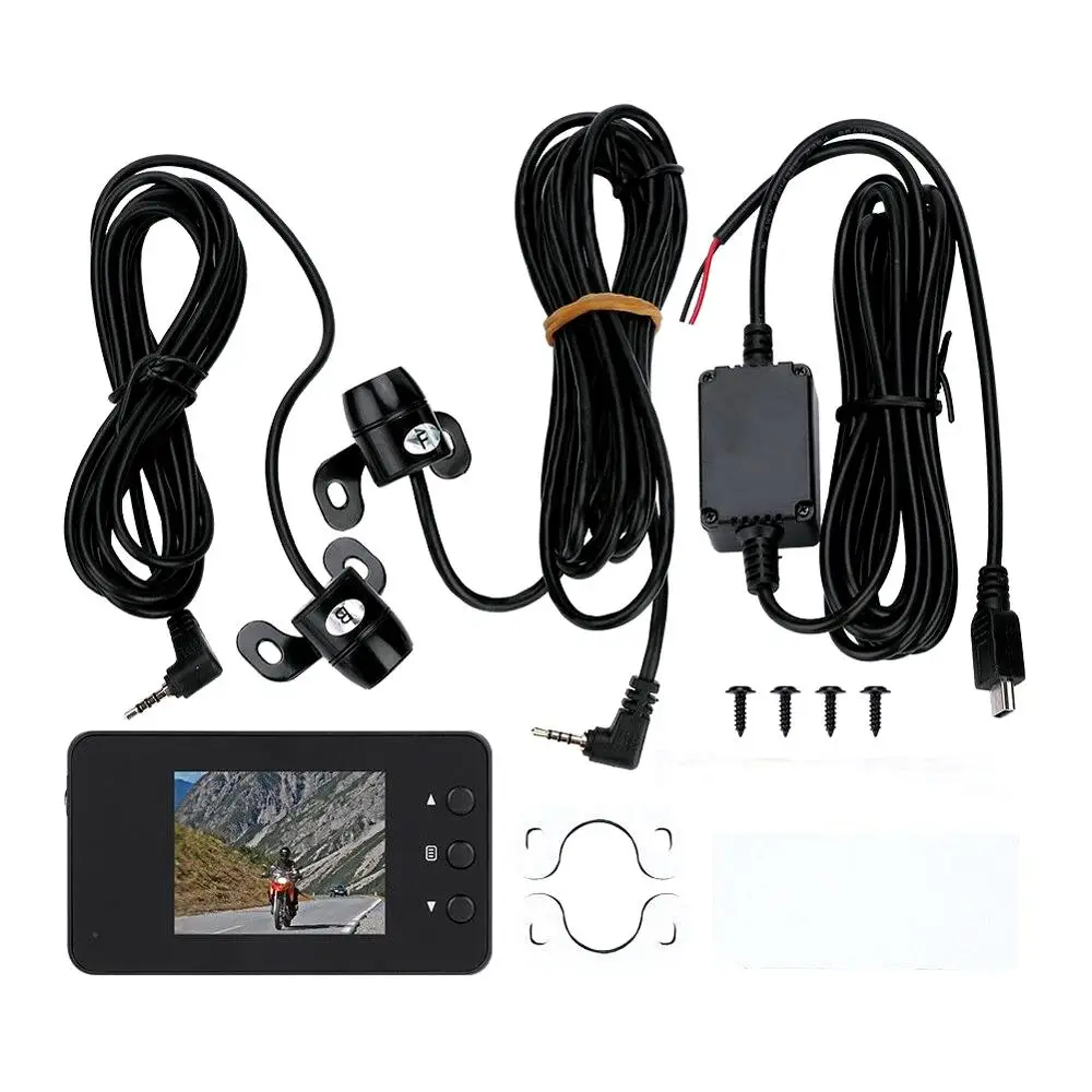 Акция 500 шт.! Все новые 720 P мотоцикл велосипед автомобиль 3 &quotlcd действие двойная