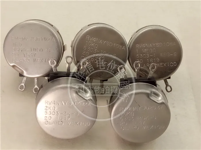CLAROSTAT RV4NAYSD 50 евро 2K 1 5 K 2 3.5K10K 25K 1M потенциометр | Компьютеры и офис
