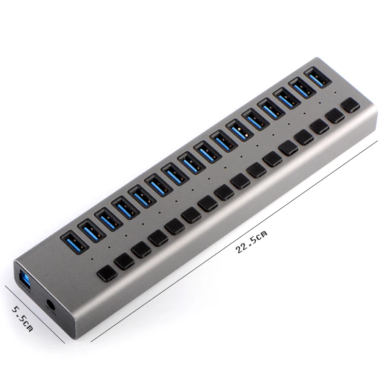 Acasis USB 3 0 концентратор 16 портов высокоскоростной 5 Гбит/с сплиттер промышленный со
