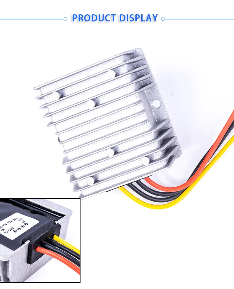 Напряжение редуктор постоянного тока DC понижающий преобразователь 12 V-24 V постоянного тока до 6В 10A15A20A25A30A Водонепроницаемый Напряжение преобразователь регулятор для робота