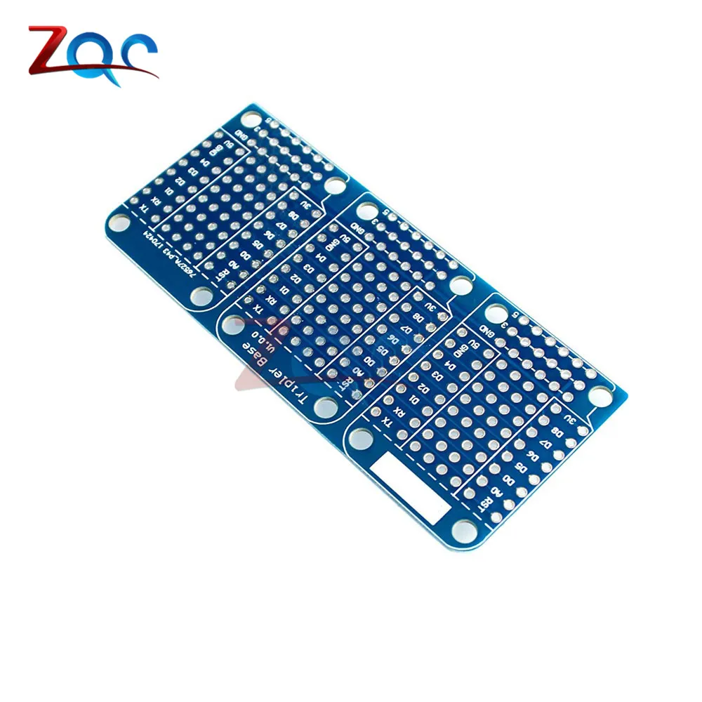 Tripler основание V1.0.0 щит для WeMos D1 Mini ESP8266 двухсторонняя Плата расширения Arduino|Детали
