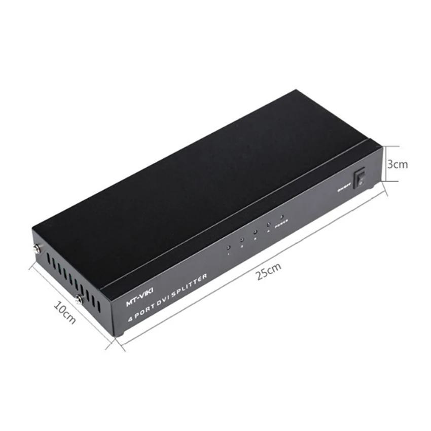 4-полосный разветвитель видео 1080P DVI распределение 1 в 4 выход несколько