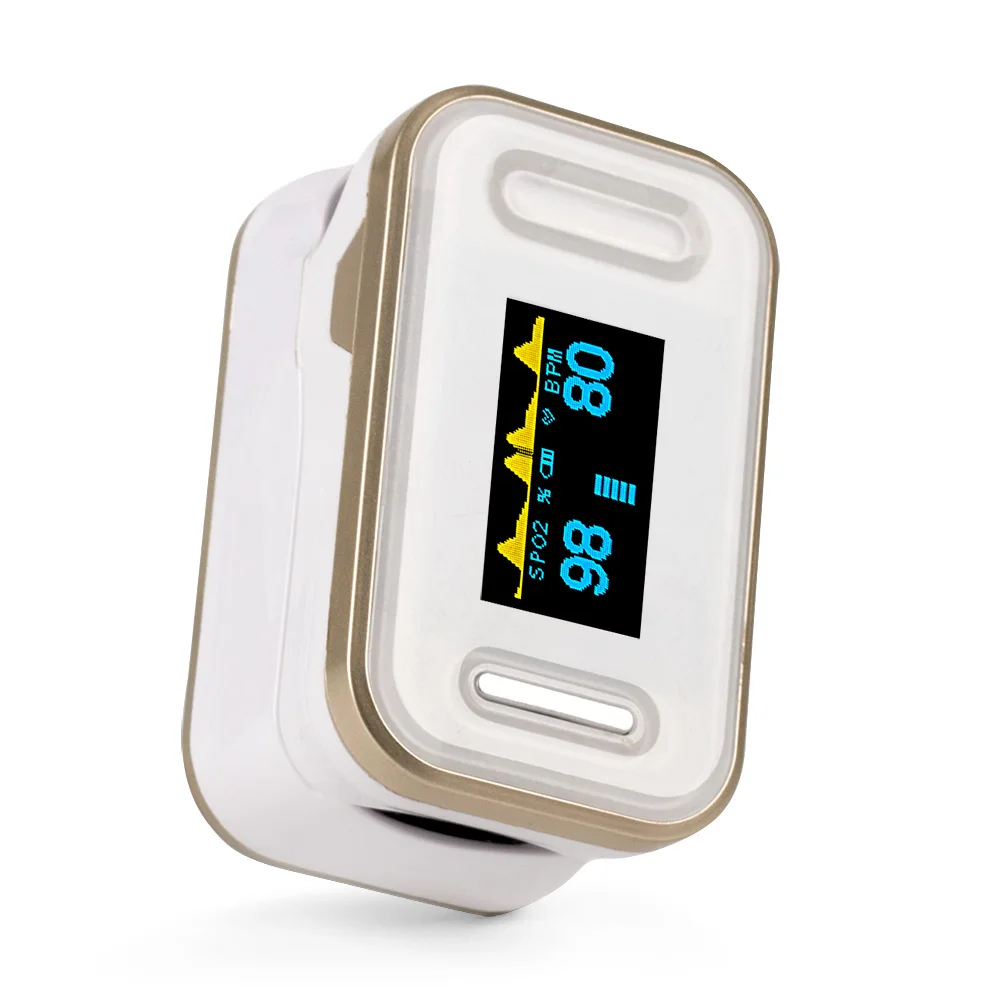 Пульсоксиметр Yongrow De Pulso Dedo золотого цвета Oled Пульсоксиметр|fingertip pulse oximeter|pulse