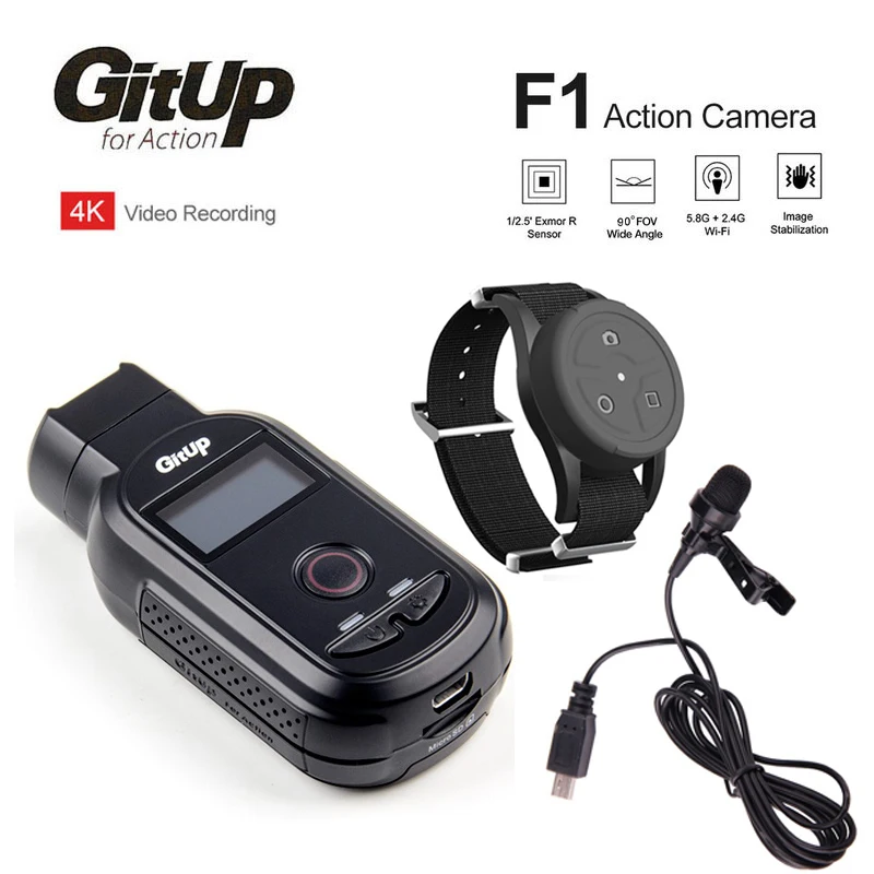 GitUp F1 90 градусов 4K 2160P FPV WiFi Экшн камера с таймером для наружного видео