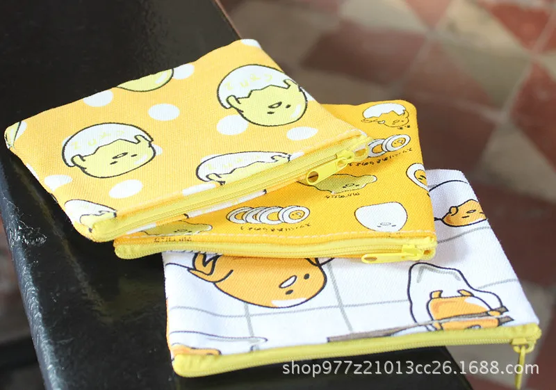 IVYYE 1 шт. Gudetama Аниме Холст Портмоне мультфильм мягкая сумка для монет кошелек для денег карта ключ хранения подарок